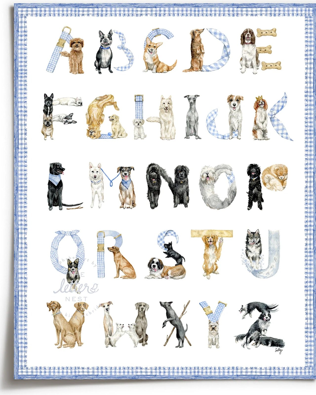 Dog Alphabet Print