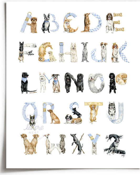 Dog Alphabet Print
