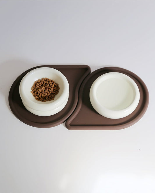 Drop Pet Food Bowl Mats Set Of 2