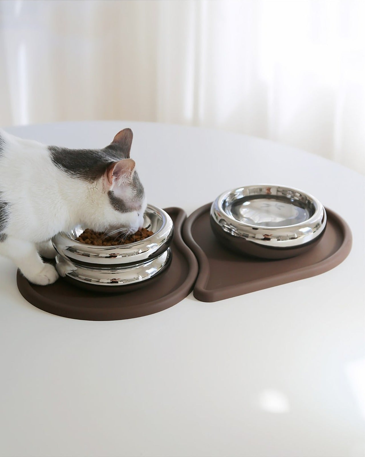 Drop Pet Food Bowl Mats Set Of 2