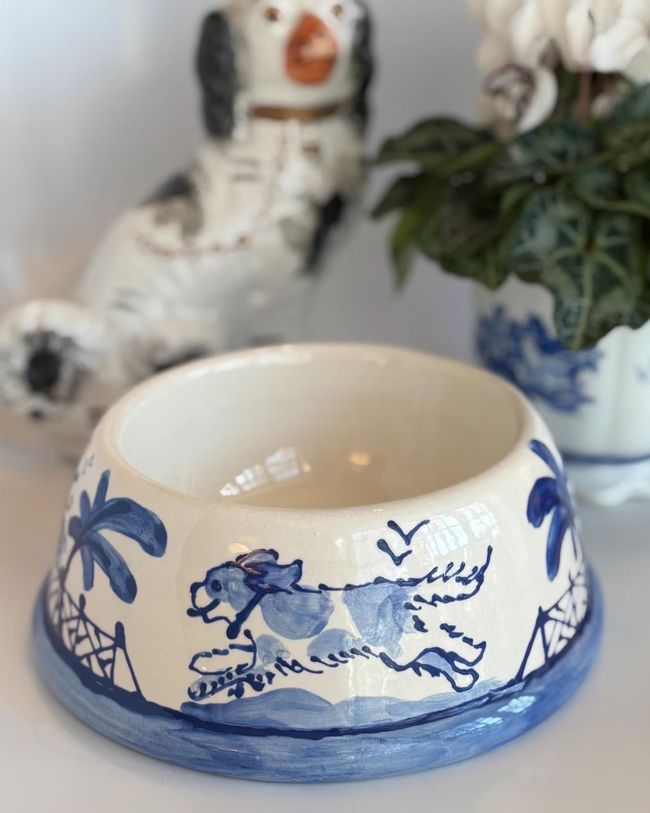 Hand Painted Dog Bowl