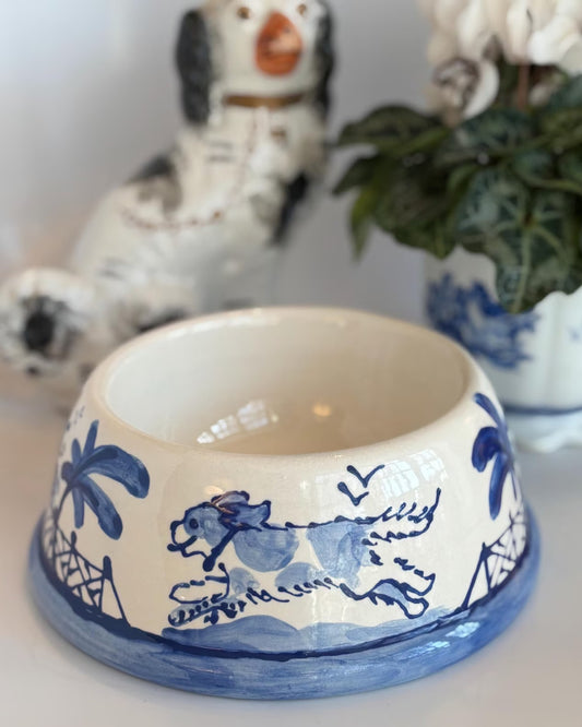 Hand Painted Dog Bowl
