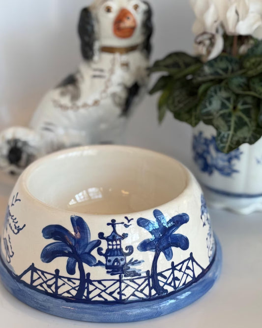 Hand Painted Dog Bowl