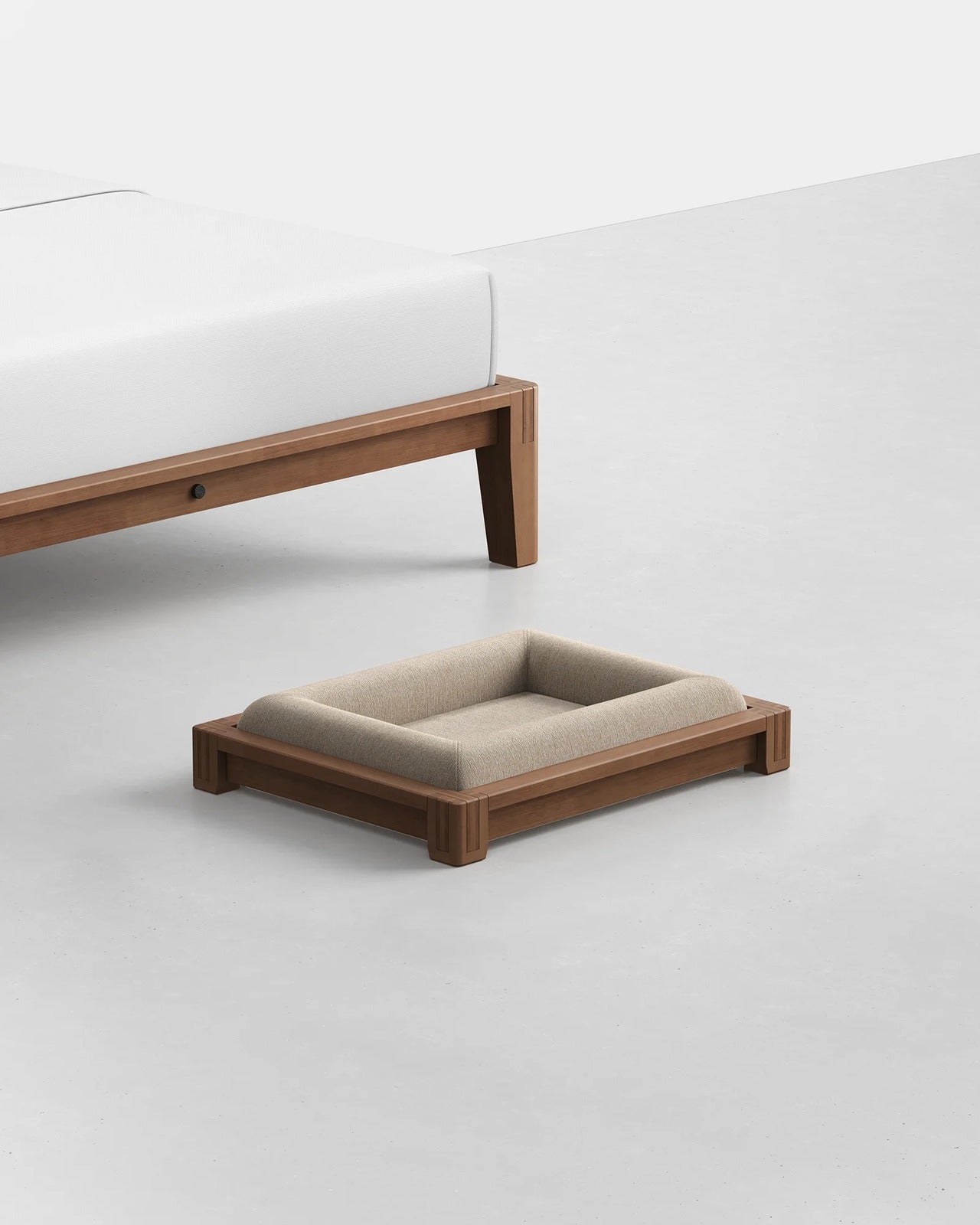 Modern Wood Dog Bed