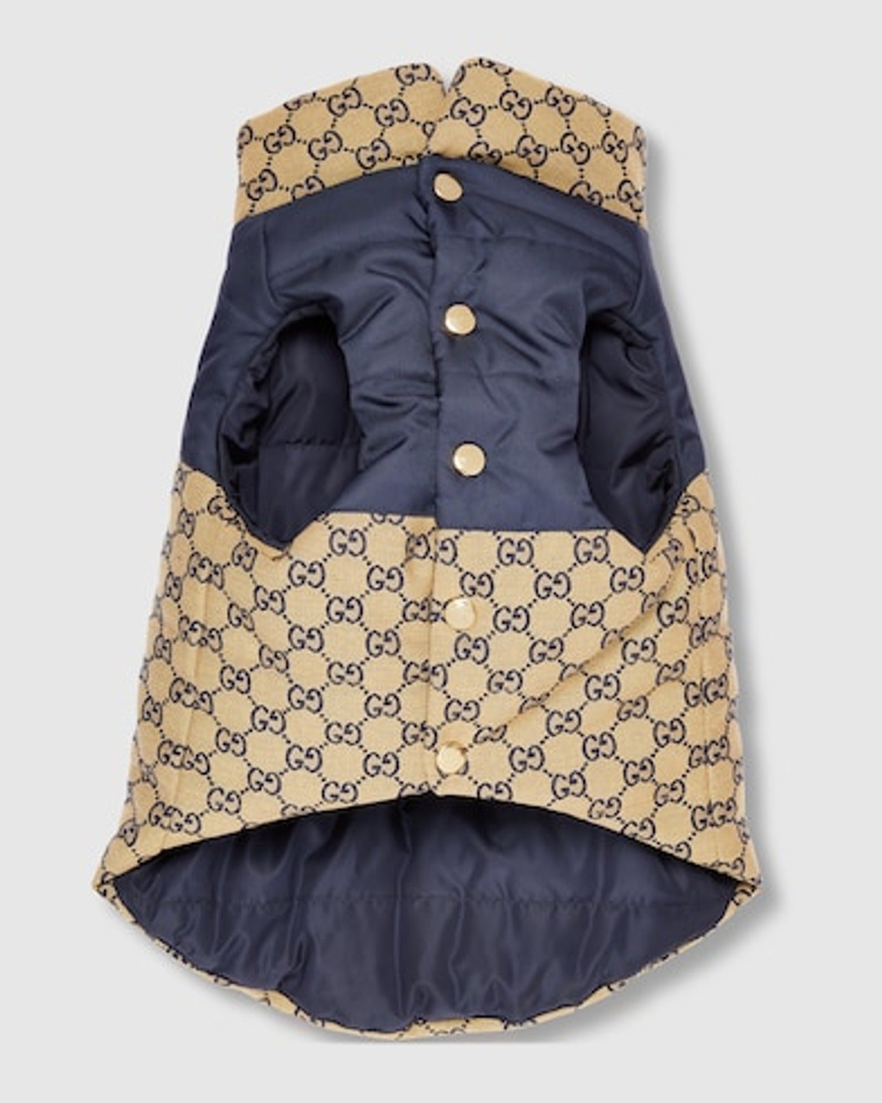 Reversible GG pet coat