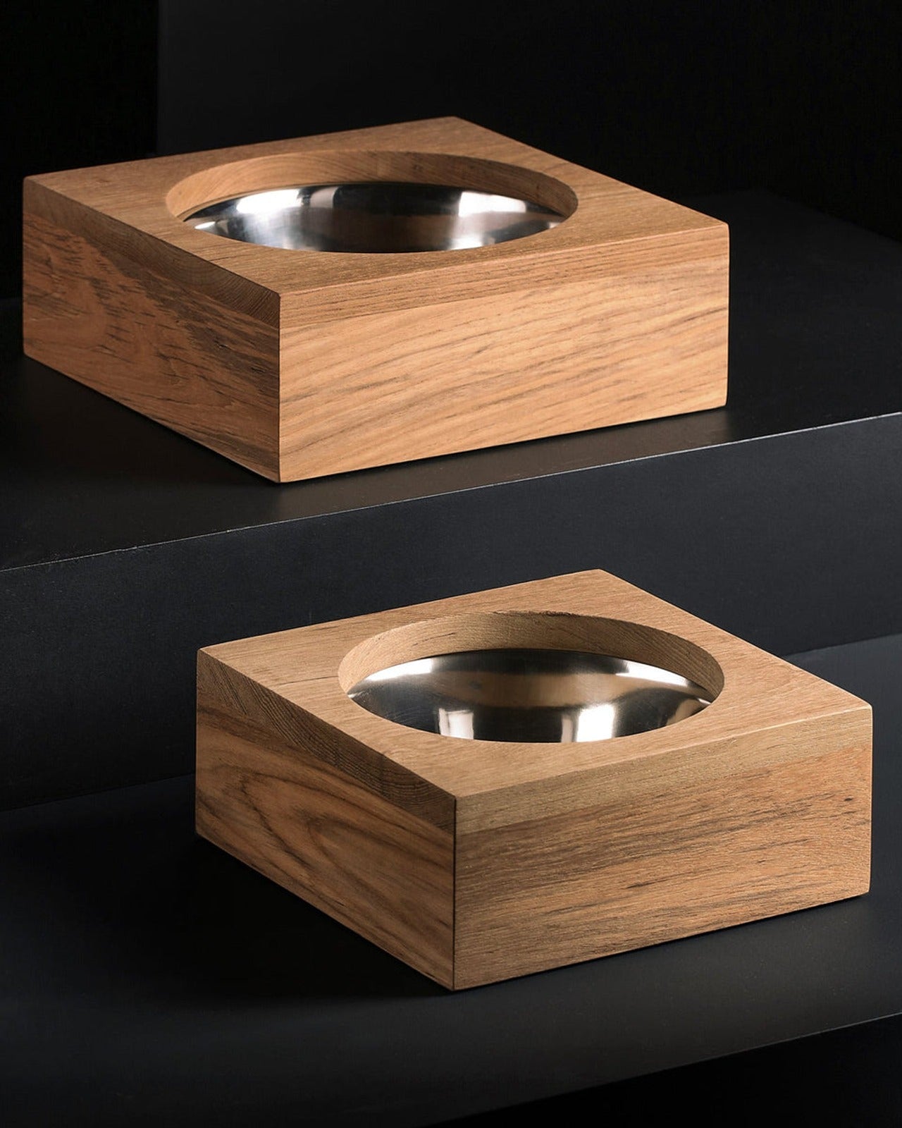 Teak Dog Bowl - Teak