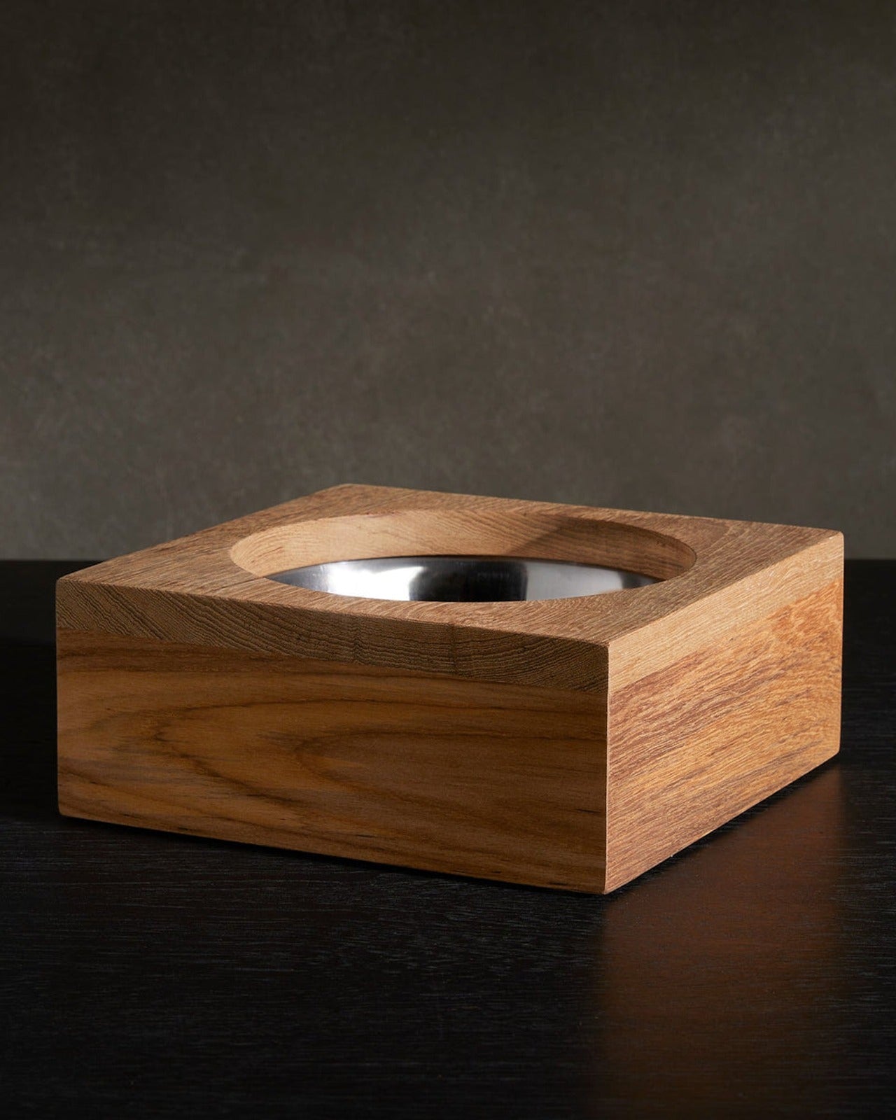 Teak Dog Bowl - Teak